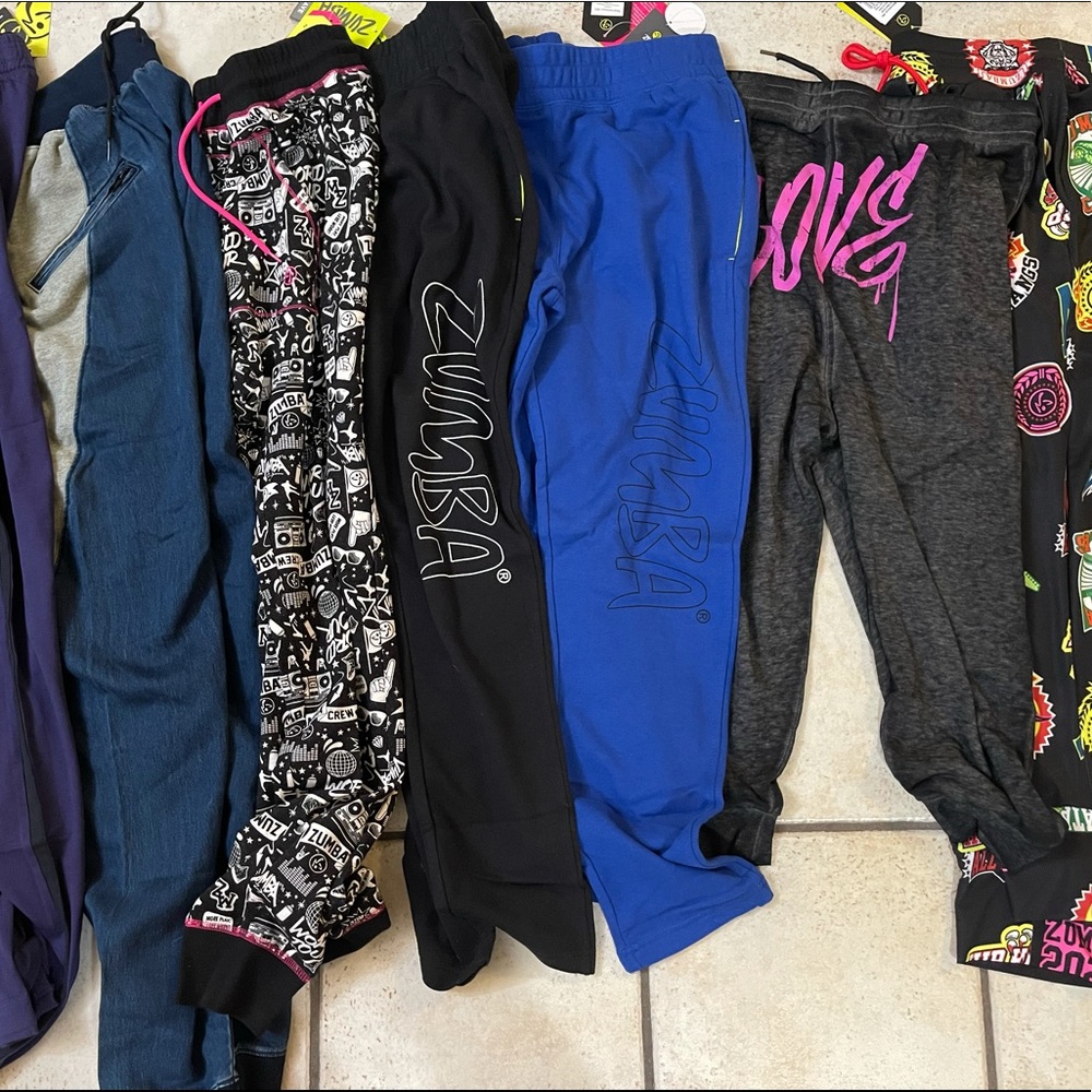 7 New With Tag Zumba Pants Joggers Sweatpants